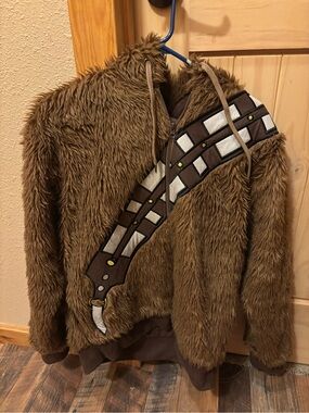 Star Wars Chewbacca faux fur hoodie adult size small
